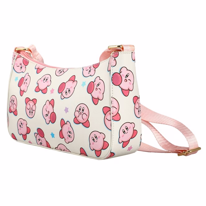 GameStop Kirby Toss Pattern Shoulder Bag with Detachable Coin Purse