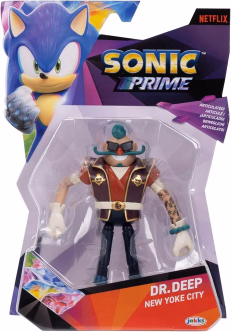 GameStop Jakks Pacific Sonic Prime Dr. Deep 5-in Articulated Action Figure