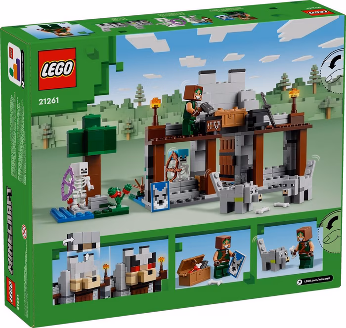 GameStop LEGO Minecraft The Wolf Stronghold Building Set 21261