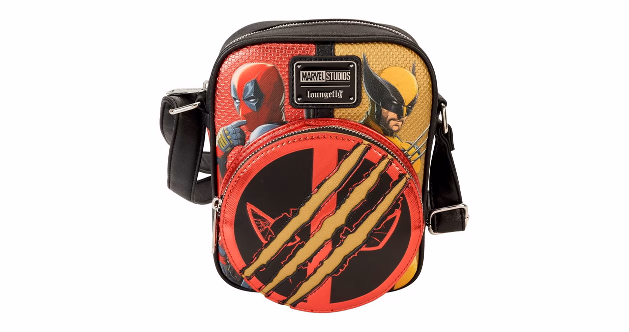 GameStop Loungefly Marvel Deadpool and Wolverine Crossbody Bag