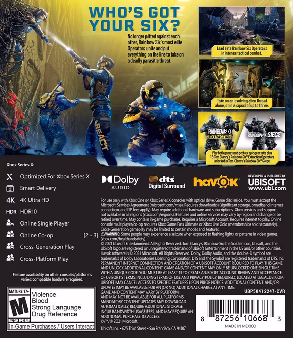 GameStop Tom Clancy's Rainbow Six: Extraction - Xbox Series X