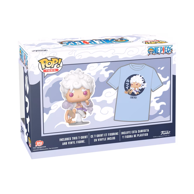 GameStop Funko POP! and Tee: One Piece Gear Five Luffy 5.35-in Vinyl Figure and Short Sleeve Unisex T-Shirt