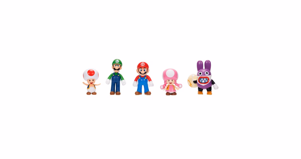 GameStop Jakks Pacific Super Mario Playable Characters 2.5-in Figures 5-Pack GameStop Exclusive
