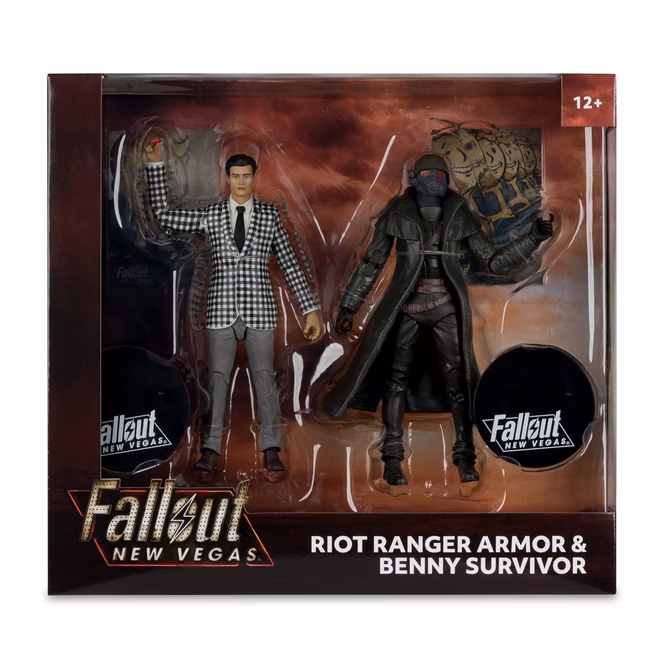GameStop McFarlane Toys Fallout New Vegas Riot Ranger Armor and Benny 7-in Action Figure Set