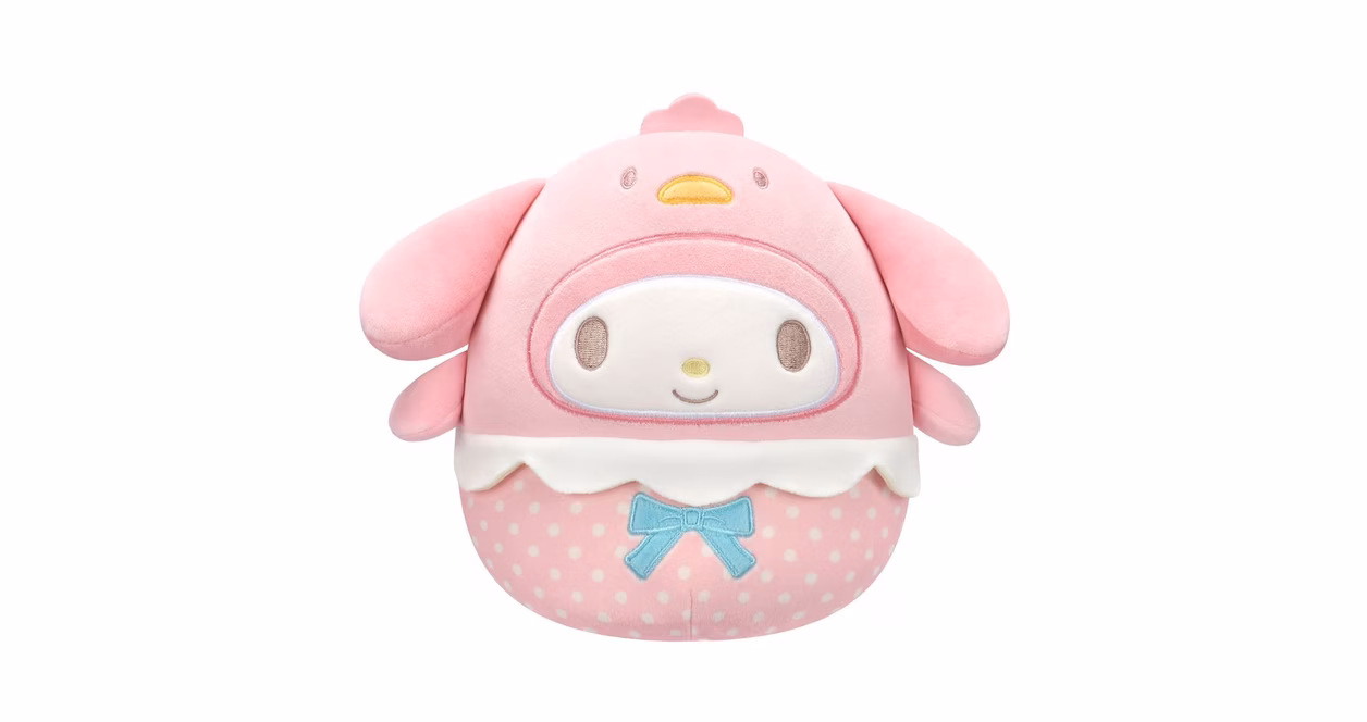 GameStop Squishmallows Sanrio Hello Kitty and Friends My Melody Easter Chick Costume 8-in Little Plush