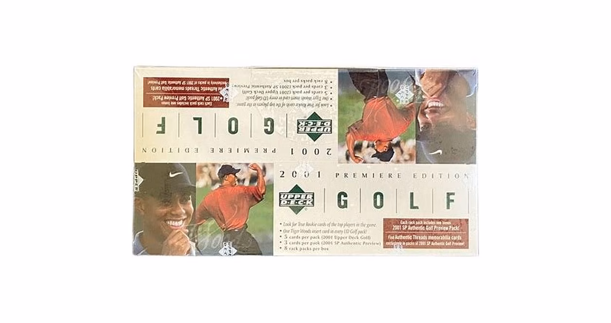 GameStop 2001 Upper Deck Golf Rack Pack Box