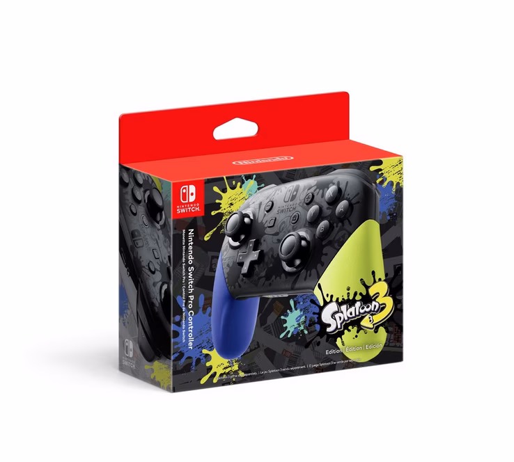 GameStop Nintendo Switch Pro Controller Splatoon 3 Edition