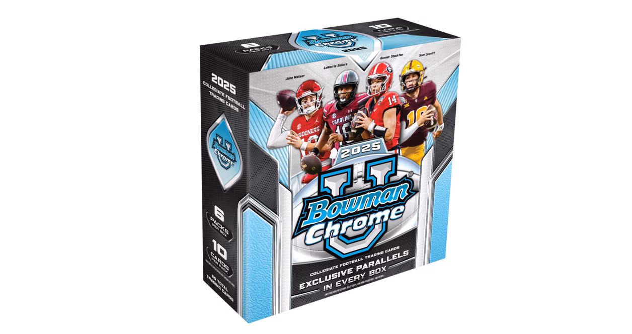 GameStop 2025 Topps Bowman Chrome University Football Mega Box