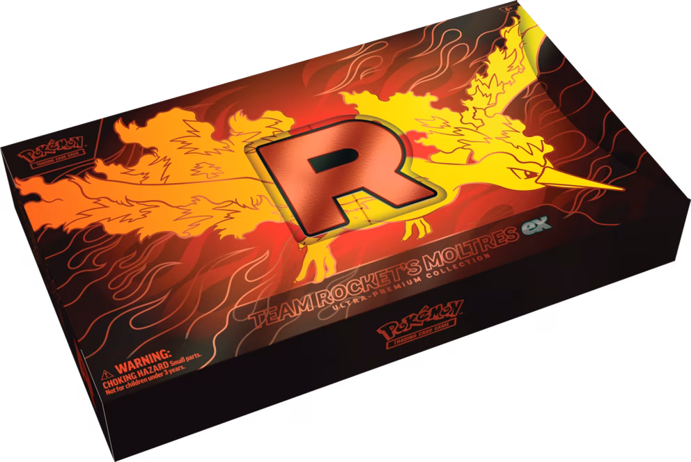 GameStop Pokemon Trading Card Game: Team Rocket Moltres ex Ultra-Premium Collection