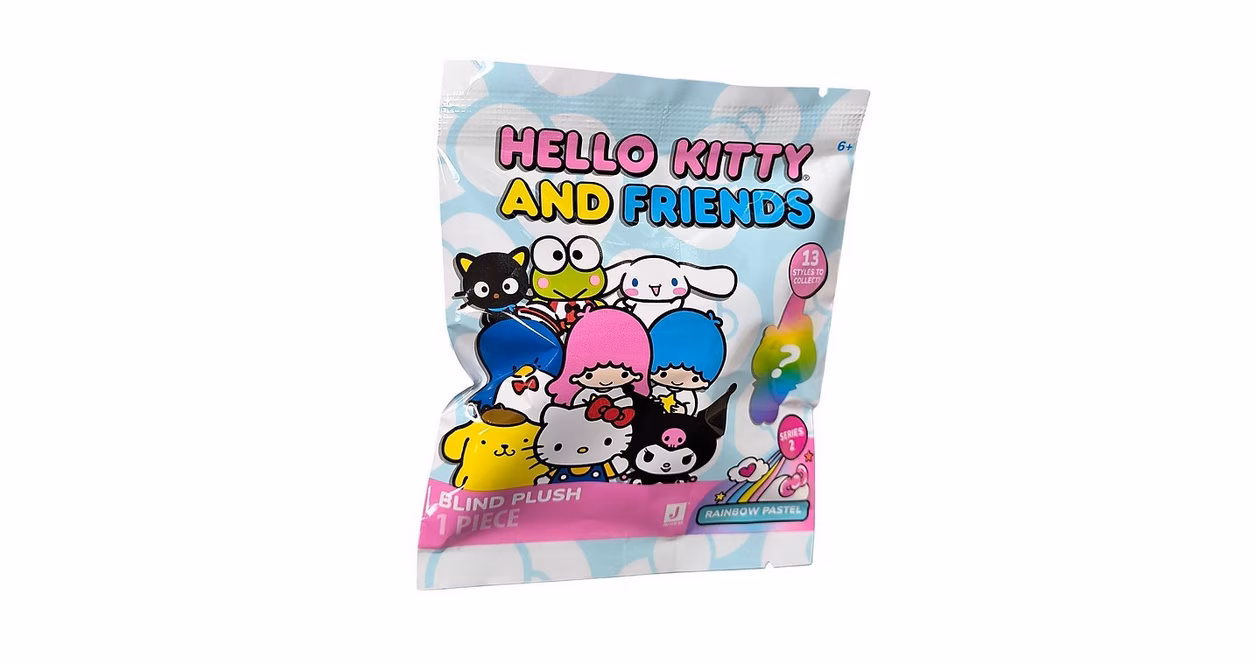 GameStop Jazwares Sanrio Hello Kitty and Friends Rainbow Pastel 2-in Blind Plush (Styles May Vary)