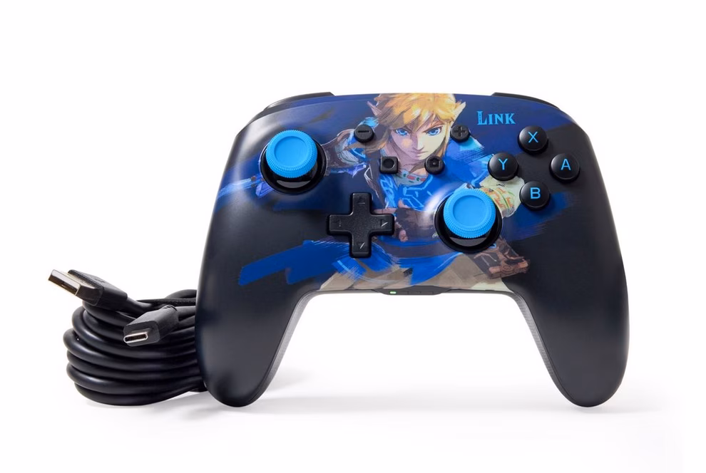 GameStop PowerA Enhanced Wireless Controller for Nintendo Switch with Lumectra - Wake Up Link