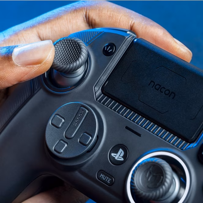 GameStop Nacon Revolution 5 Pro Wireless Controller for PlayStation 5 and PC with Hall Effect Technology and Remappable Buttons - Black