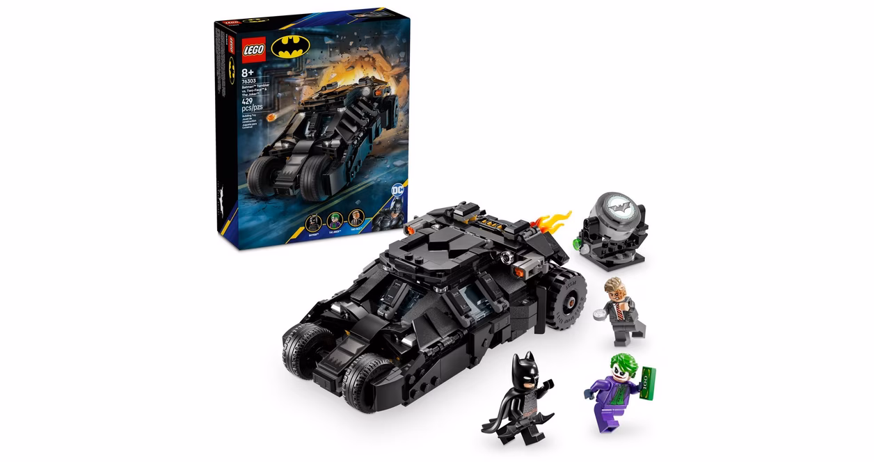 GameStop LEGO Super Heroes DC Batman Tumbler vs. Two-Face and The Joker Building Set 76303