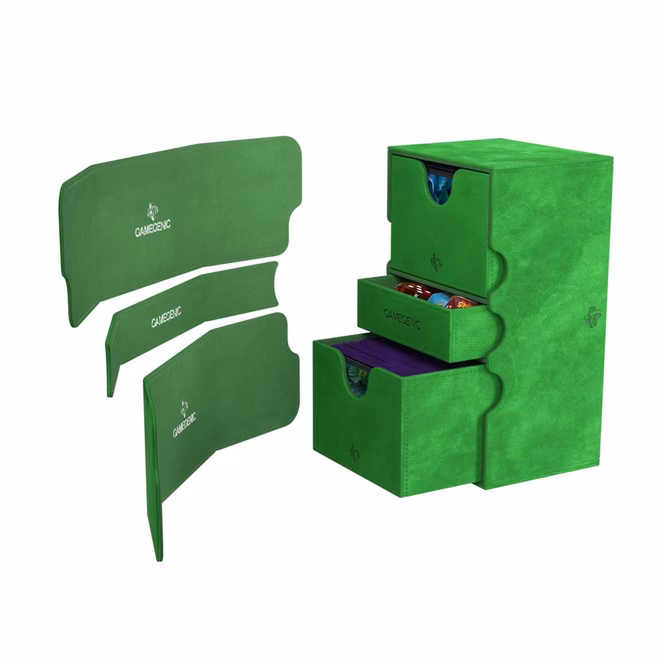 GameStop GameGenic Stronghold 200+ XL Convertible Deck Box - Green