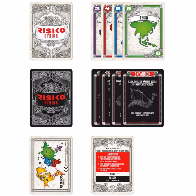 GameStop Risk Strike Cards and Dice Game