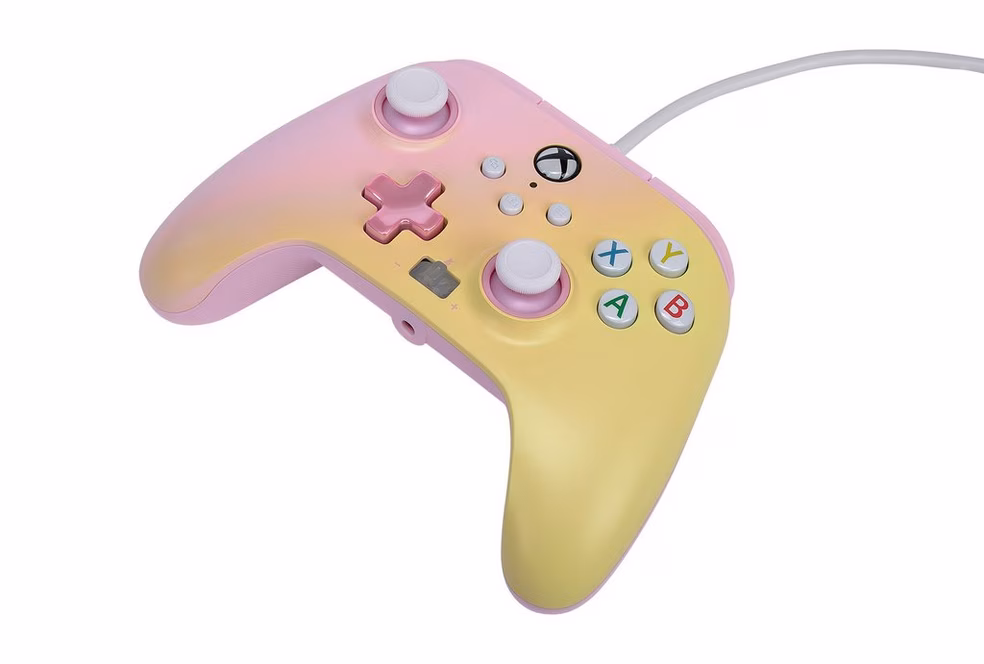 GameStop PowerA Pink Lemonade Enhanced Wired Controller for Xbox Series X and S