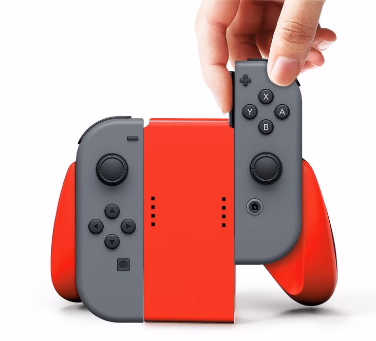GameStop PowerA Joy-Con Comfort Grip for Nintendo Switch - Red