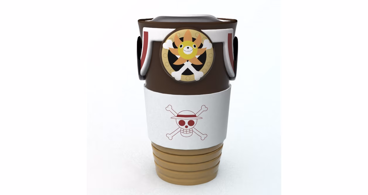 GameStop One Piece Thousand Sunny Ceramic 3D Tumbler