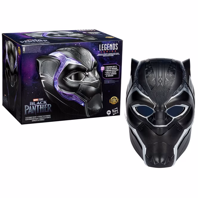GameStop Hasbro Marvel Legends Black Panther Mask Replica with Vibranium Light Up Effects