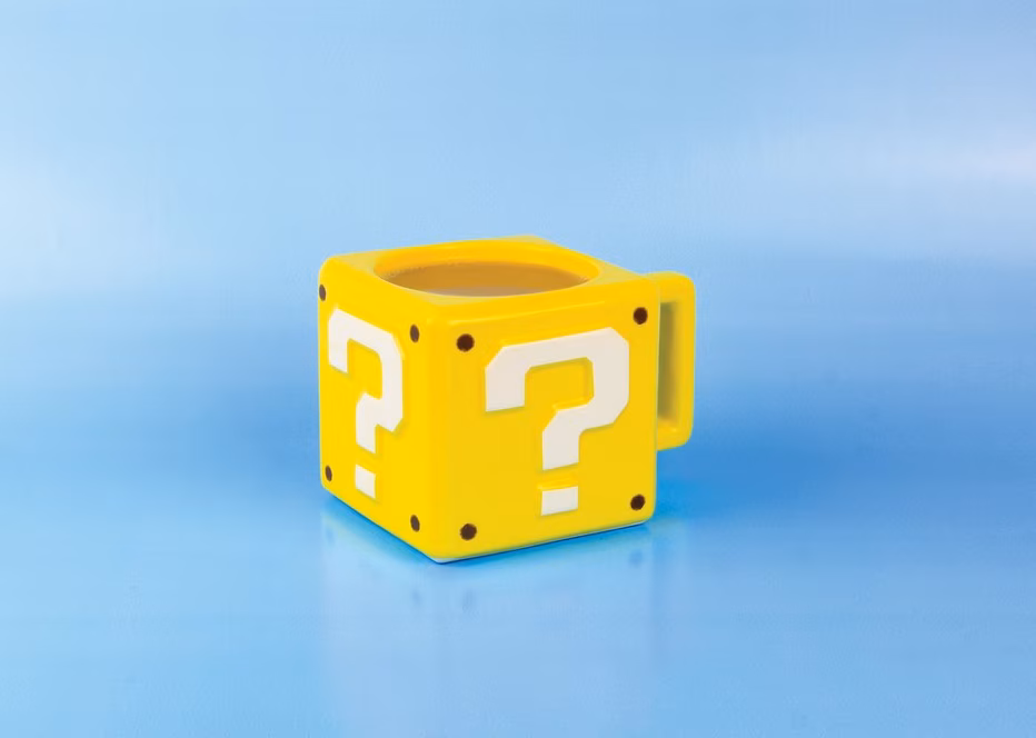 GameStop Super Mario Question Block 13oz Mug