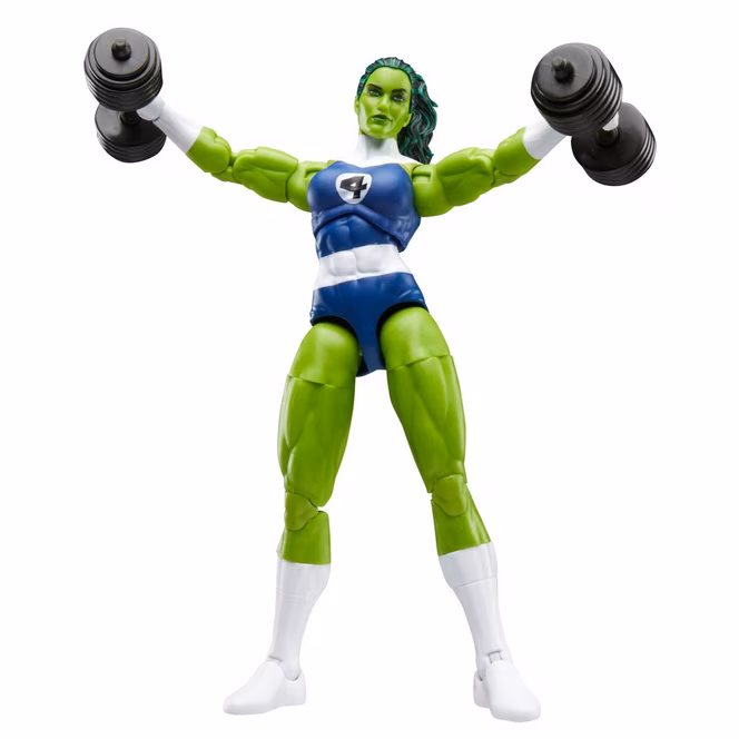 GameStop Hasbro Marvel Legends Series Fantastic Four Retro Collection She-Hulk 6-Inch Action Figure