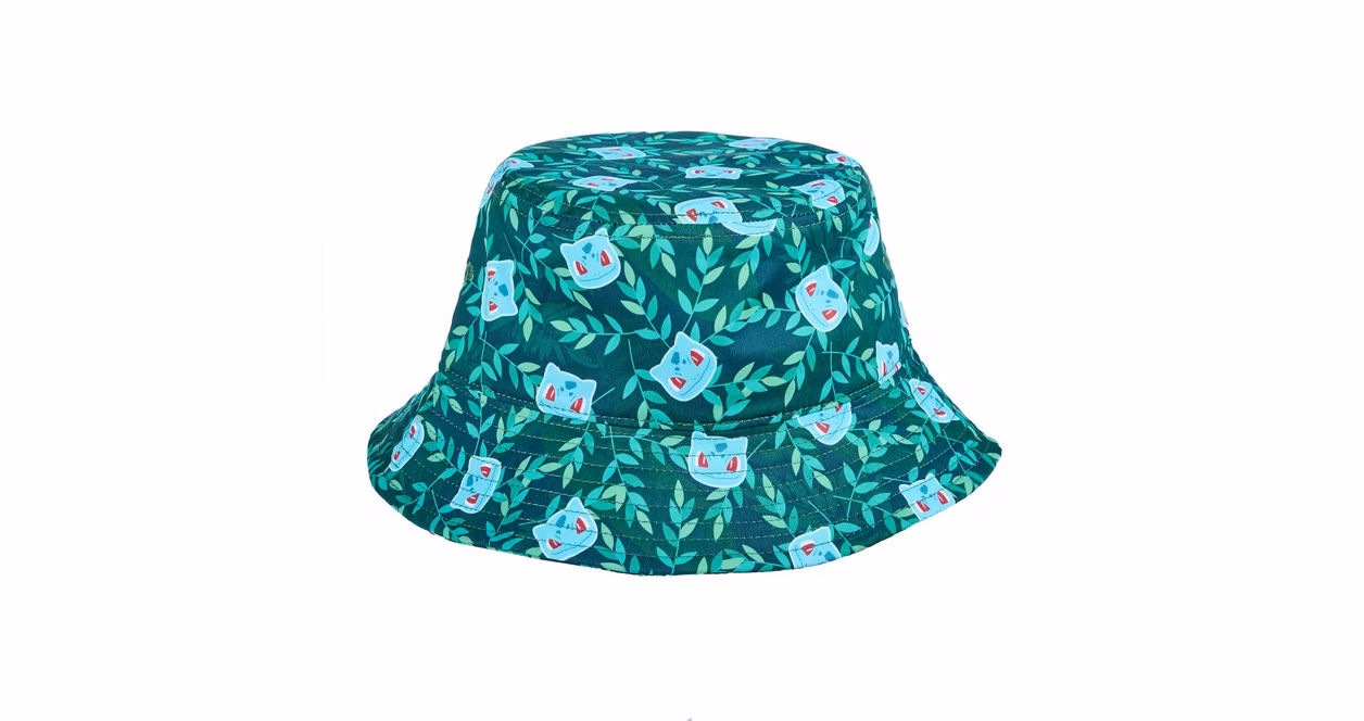 GameStop Pokemon Bulbasaur Floral Unisex Printed Bucket Hat