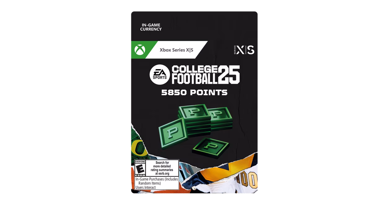 GameStop College Football 25: 5850 Points Currency - Xbox Series X/S
