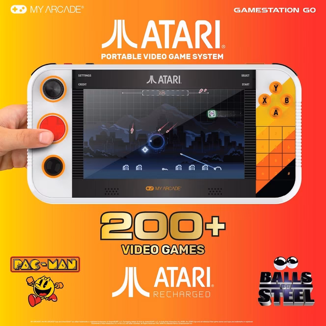 GameStop Atari Gamestation Go: Over 200 Preloaded Games including Pac-Man and Atari Recharged Titles