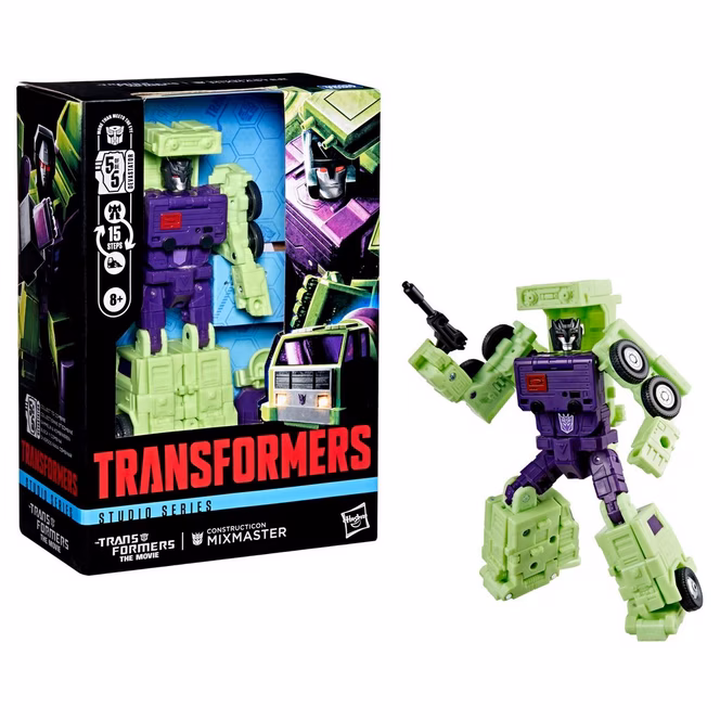 GameStop Hasbro Transformers Toys Studio Series Voyager Class Transformers: The Movie Constructicon Mixmaster 5.5-in Action Figure