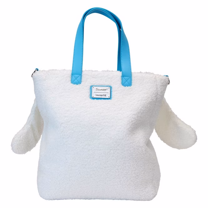 GameStop Loungefly Sanrio Cinnamoroll Cosplay Sherpa Tote Bag with Coin Bag