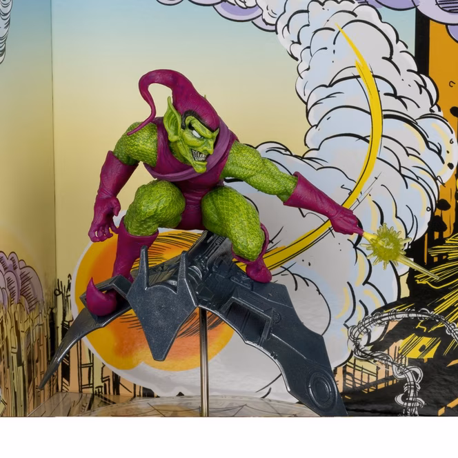 GameStop McFarlane Toys Marvel Collection Spider-Man Green Goblin (The Amazing Spider-Man Issue 312) 1:10th Scale Statue with Autograph