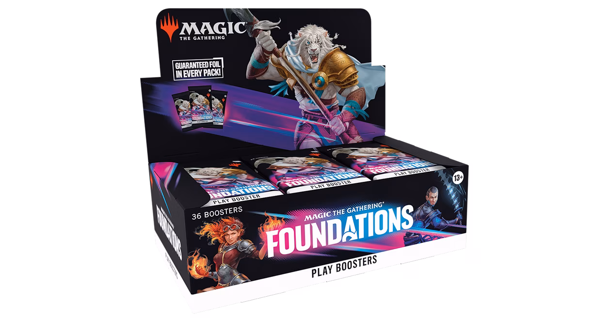 GameStop Magic: The Gathering Foundations Play Booster Box (36 Boosters)