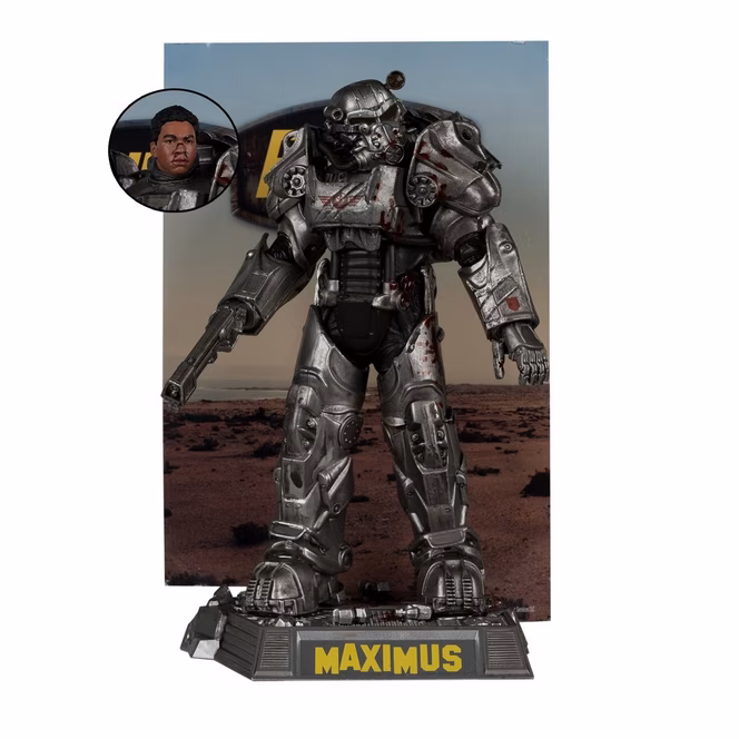 GameStop McFarlane Toys Movie Maniacs Fallout Lucy Maximus the Ghoul and Vault Boy 4-piece Figure