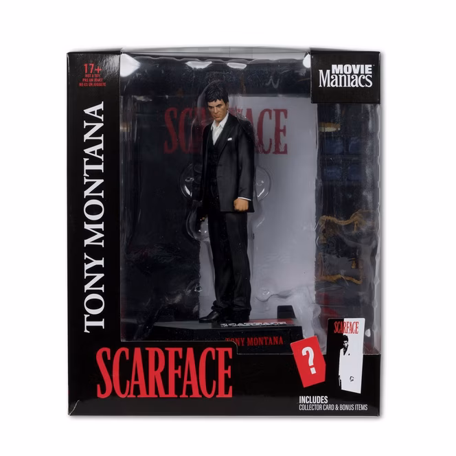 GameStop McFarlane Toys Movie Maniacs NBC 1983 Scarface Tony Montana 6-in Statue