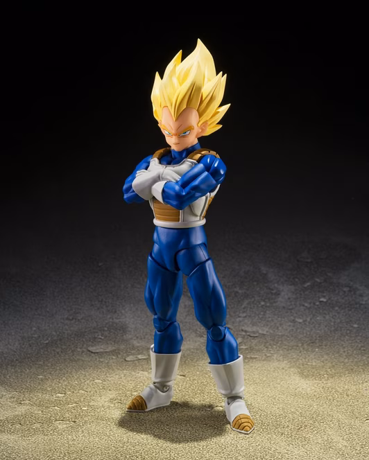 GameStop Bandai Dragon Ball Z Tamashii Nations S.H.Figuarts Super Saiyan Vegeta (Dangerous Pride) Figure