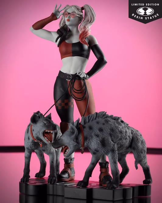 GameStop McFarlane Toys DC Direct Harley Quinn by Jenny Frison (Harley Quinn: Red, White and Black) 1:10 Scale Resin Statue