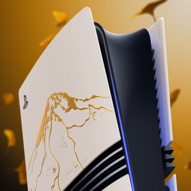 GameStop Sony PlayStation 5 Slim Console - Ghost of Yotei Gold Limited Edition Bundle