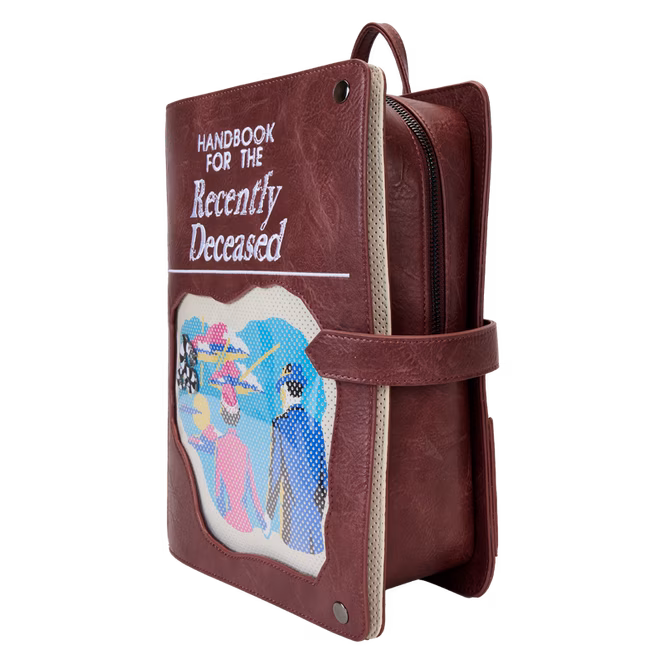 GameStop Loungefly Beetlejuice Handbook for the Recently Deceased Pin Trader Backpack