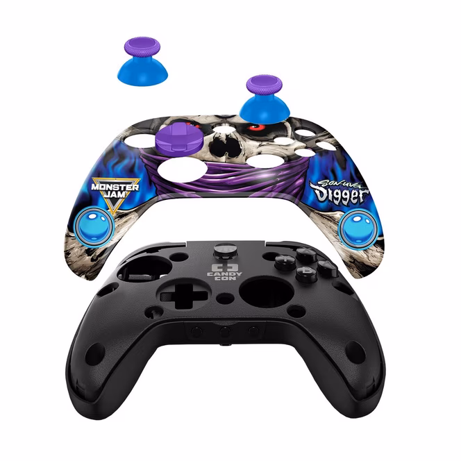 GameStop CANDY CON Monster Jam Son Uva Combo Pack Licensed Controller Kit GameStop Exclusive