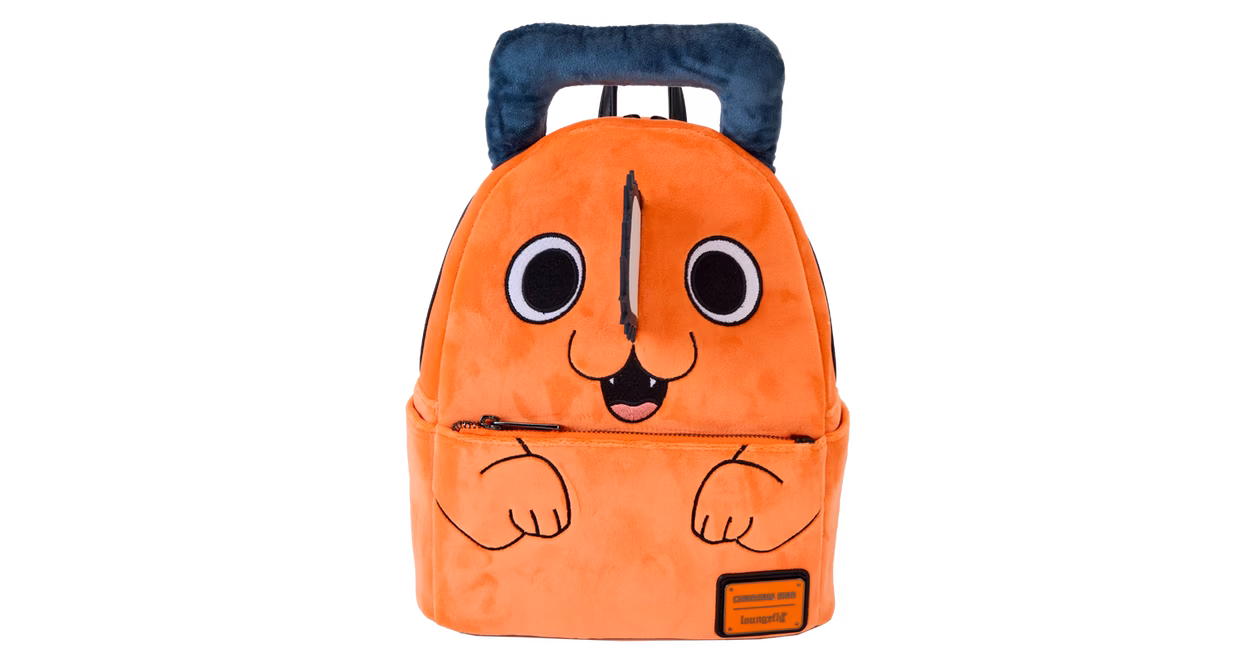 GameStop Loungefly Chainsaw Man Pochita Plush Mini Backpack