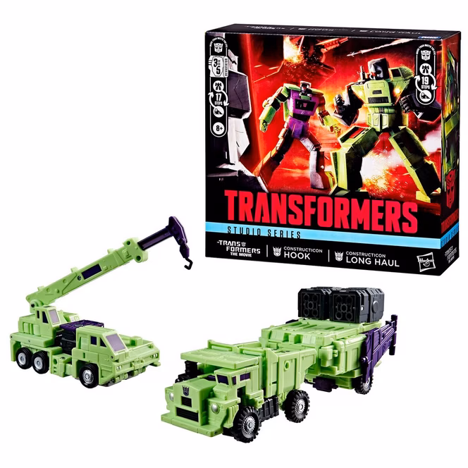 GameStop Hasbro Transformers Studio Series The Transformers: The Movie Constructicon Long Haul and Hook 6.5-in Action Figures 2-Pack
