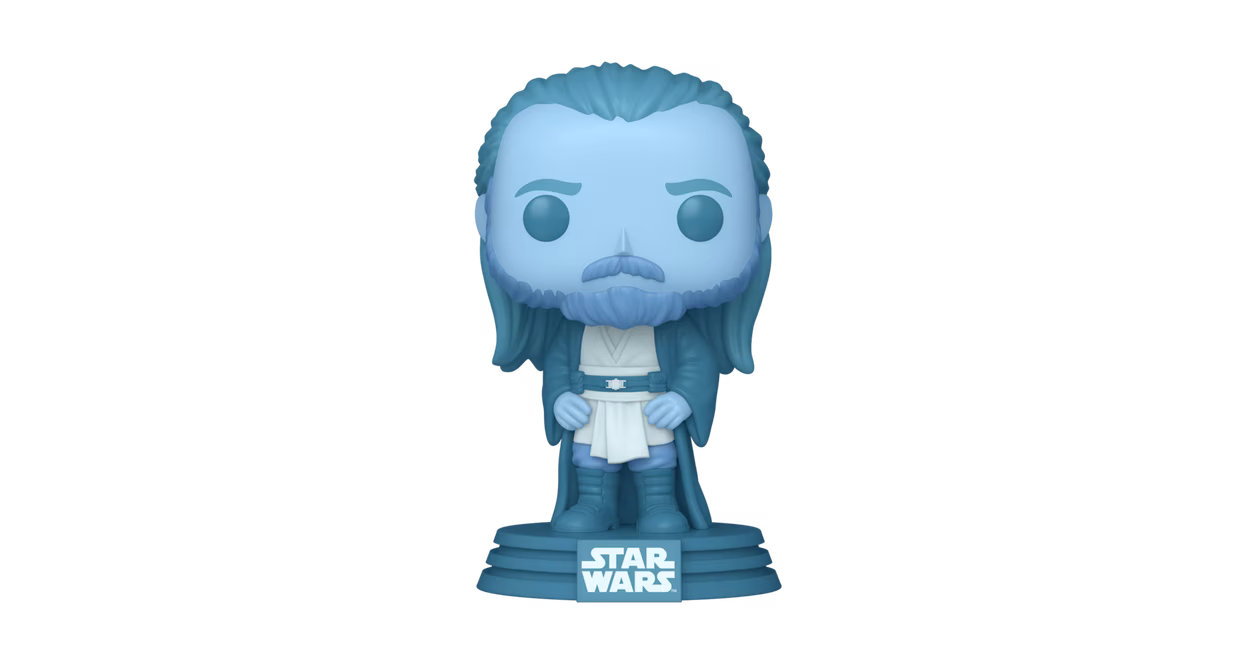 GameStop Funko POP! Star Wars: Qui-Gon Jinn (Force Ghost) 4.5-in Vinyl Bobblehead Figure GameStop Exclusive