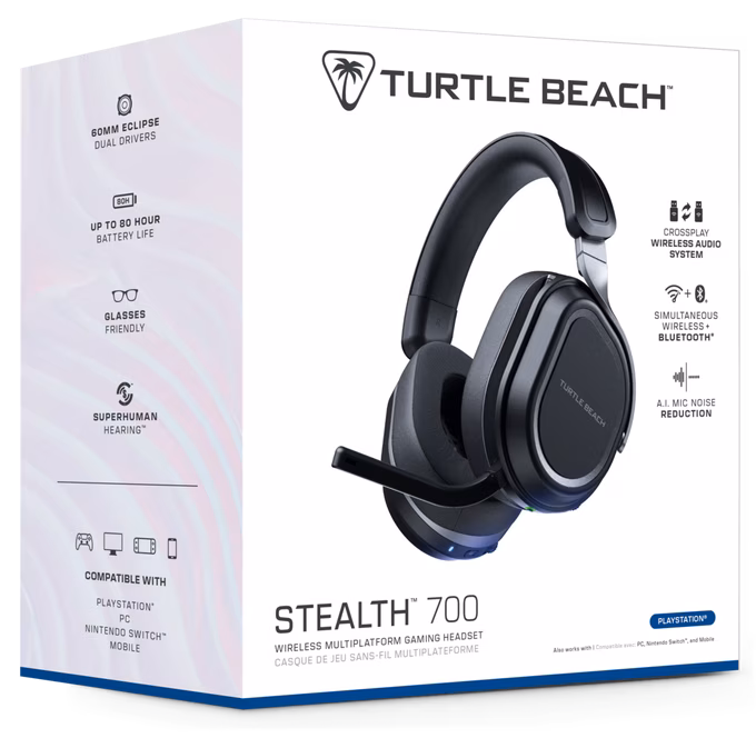 GameStop Turtle Beach Stealth 700 Gen 3 Wireless Black Gaming Headset - PlayStation 5