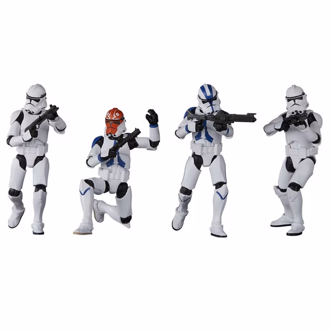 GameStop Hasbro Star Wars The Vintage Collection Phase II Clone Trooper 3.75-in Action Figure 4-Pack