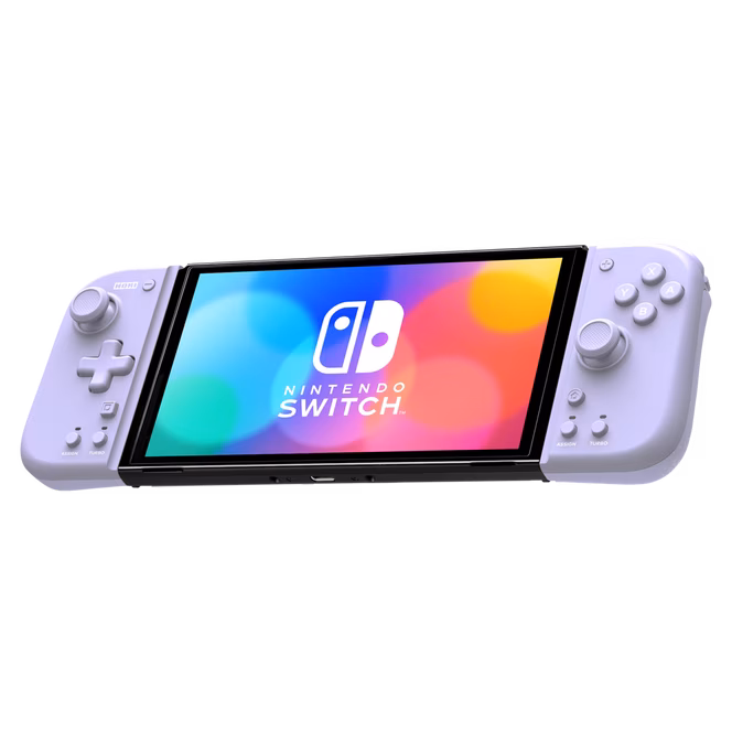 GameStop HORI Split Pad Compact Attachment Set for Nintendo Switch, Nintendo Switch OLED Lavender