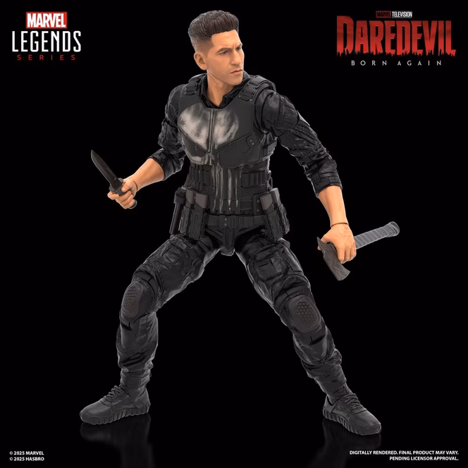GameStop Hasbro Marvel Legends Series Daredevil: Born Again Punisher Collectible 6-Inch Action Figure