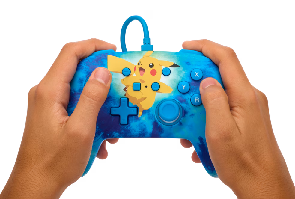 GameStop PowerA Enhanced Wired Controller for Nintendo Switch - Tie Dye Pikachu