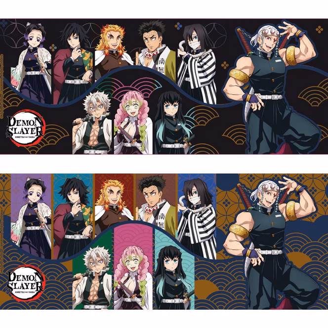 GameStop ABYstyle Demon Slayer: Kimetsu no Yaiba Hashira Heat Change Black 16oz. Coffee Mug