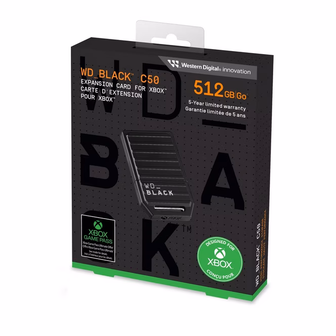 GameStop WD_BLACK C50 Expansion Card 512GB for Xbox Series X/S
