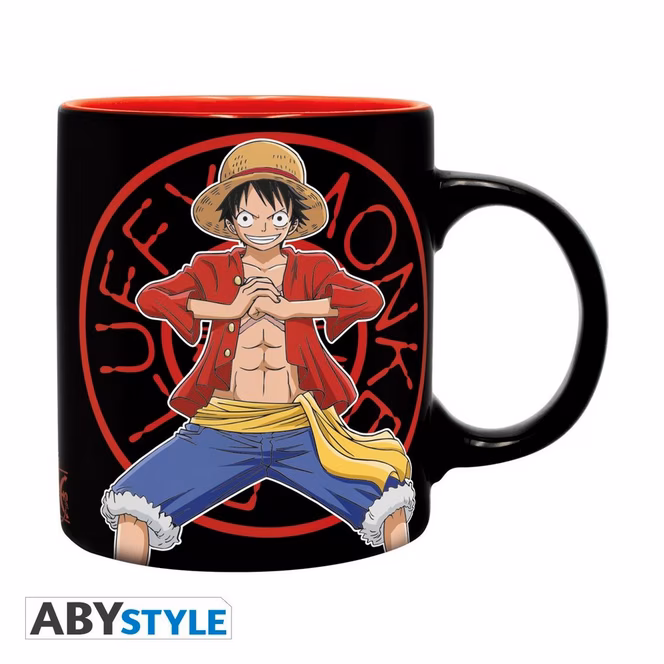 GameStop One Piece Monkey D Luffy Mug Notebook and Keychain Gift Set